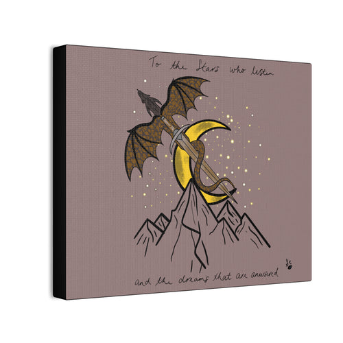 A Court Of Thorns & Roses Inspired Canvas Stretched, 0.75"